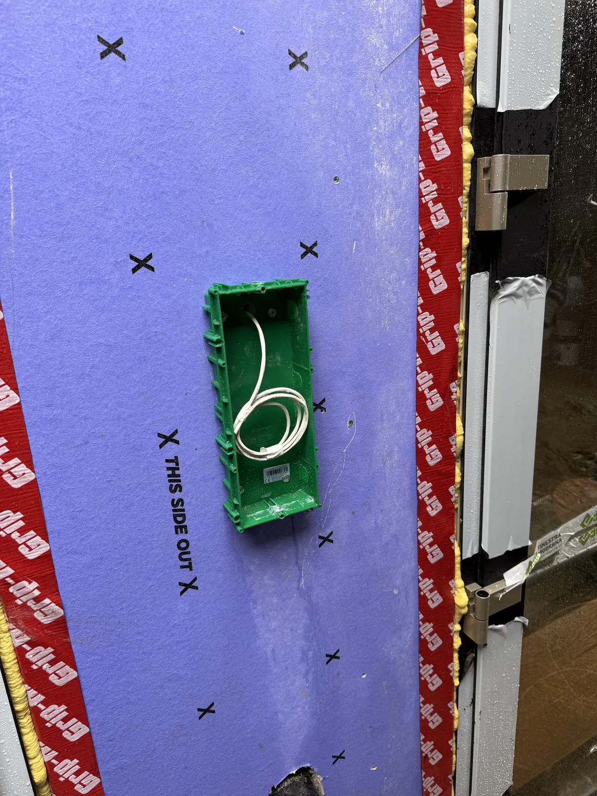 Intercom rough-in box in open framing