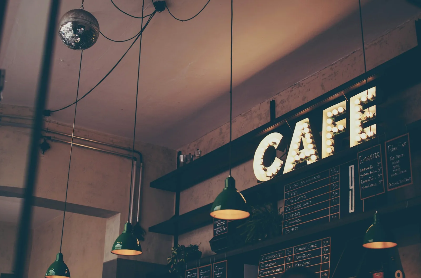 Local cafe interior